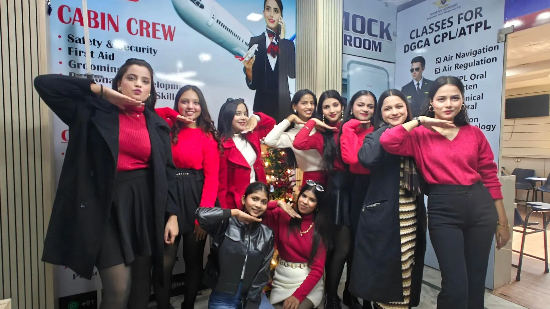 A group of Teesla students in formal uniform